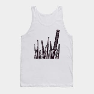 Samurai swords Tank Top